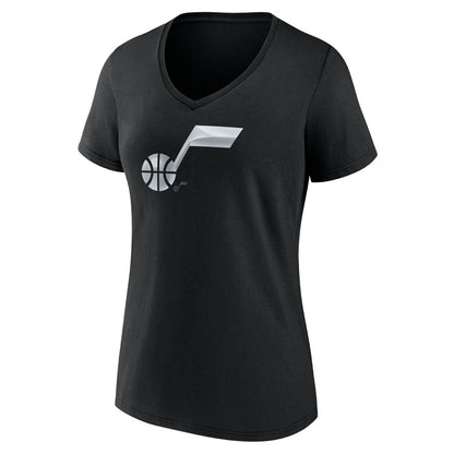 Utah Jazz Women's Midnight Mascot V-Neck T-Shirt - Black on sale