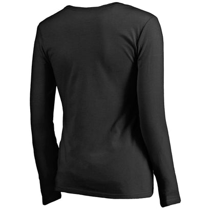 Phoenix Suns Women's Midnight Mascot Long Sleeve V-Neck T-Shirt - Black sale