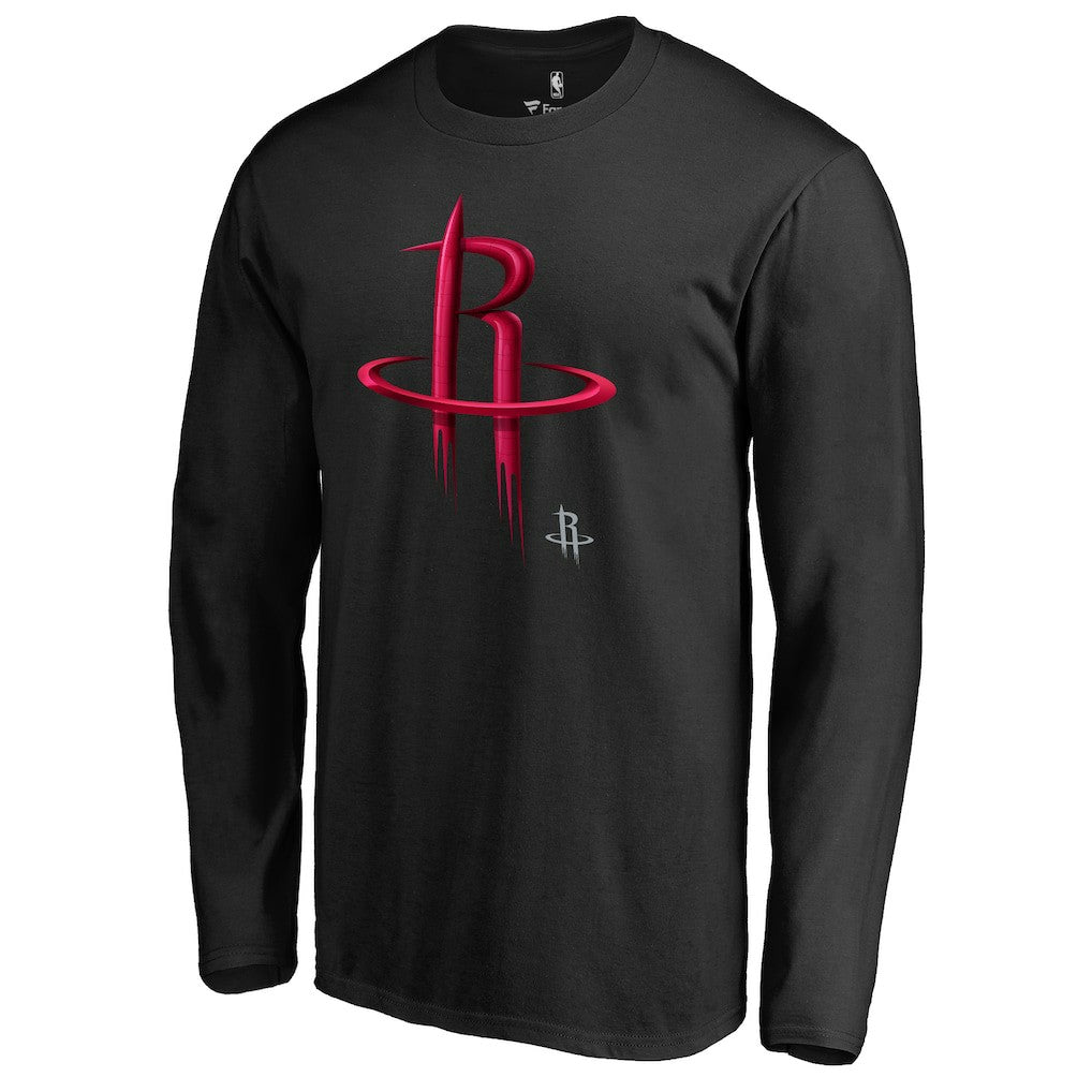 Houston Rockets Midnight Mascot Long Sleeve T-Shirt - Black shop