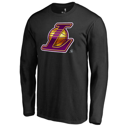 Los Angeles Lakers Midnight Mascot Long Sleeve T-Shirt - Black discount