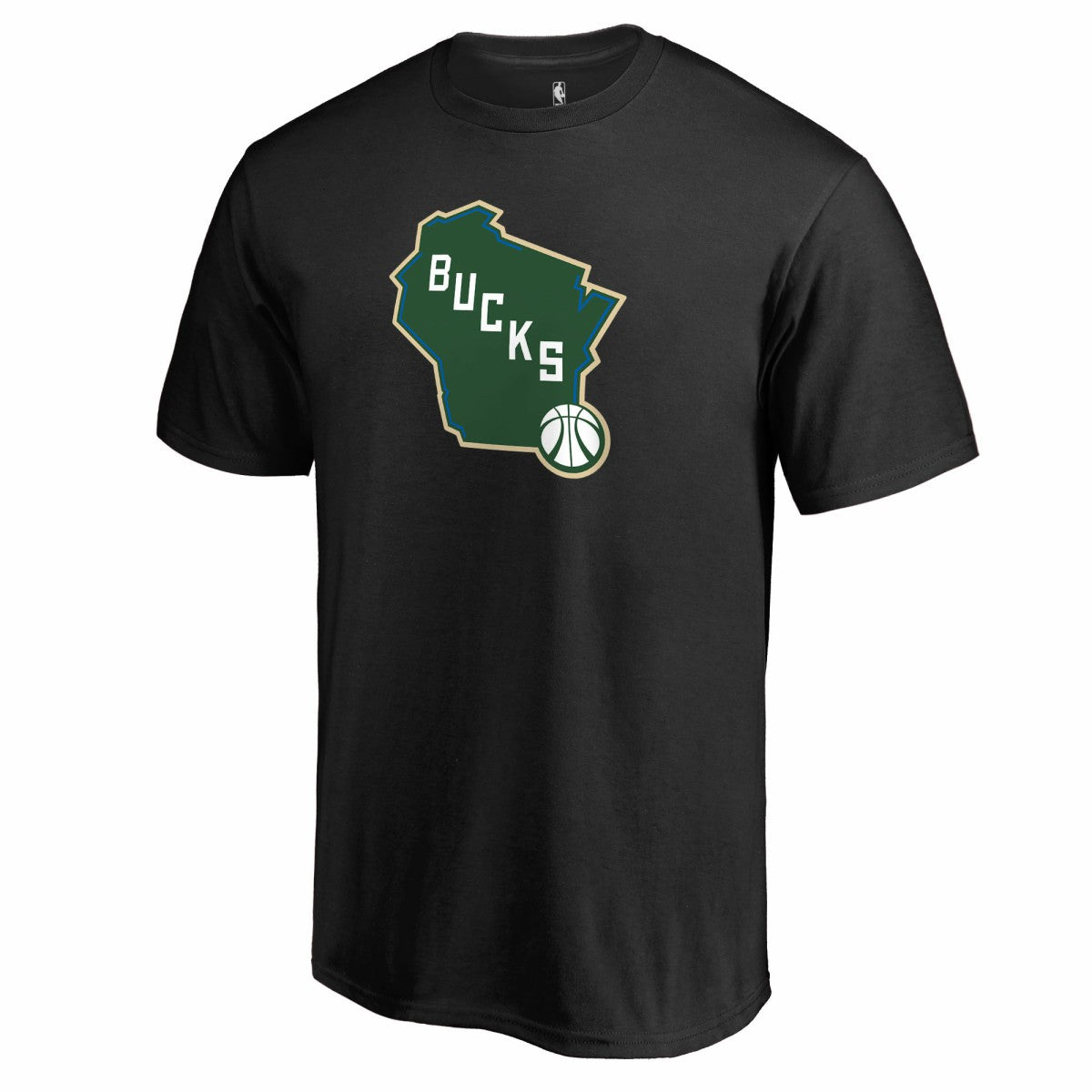 Milwaukee Bucks Alternate Logo T-Shirt - Black sale