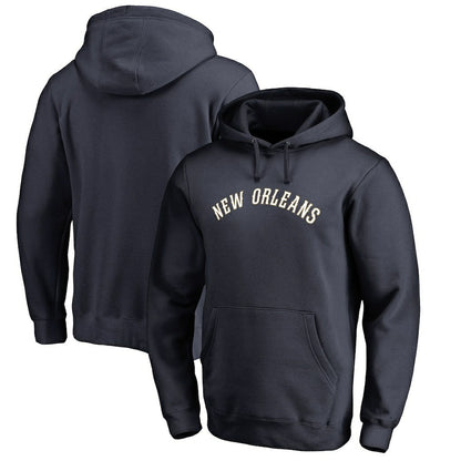 New Orleans Pelicans Wordmark Pullover Hoodie - Navy cheap