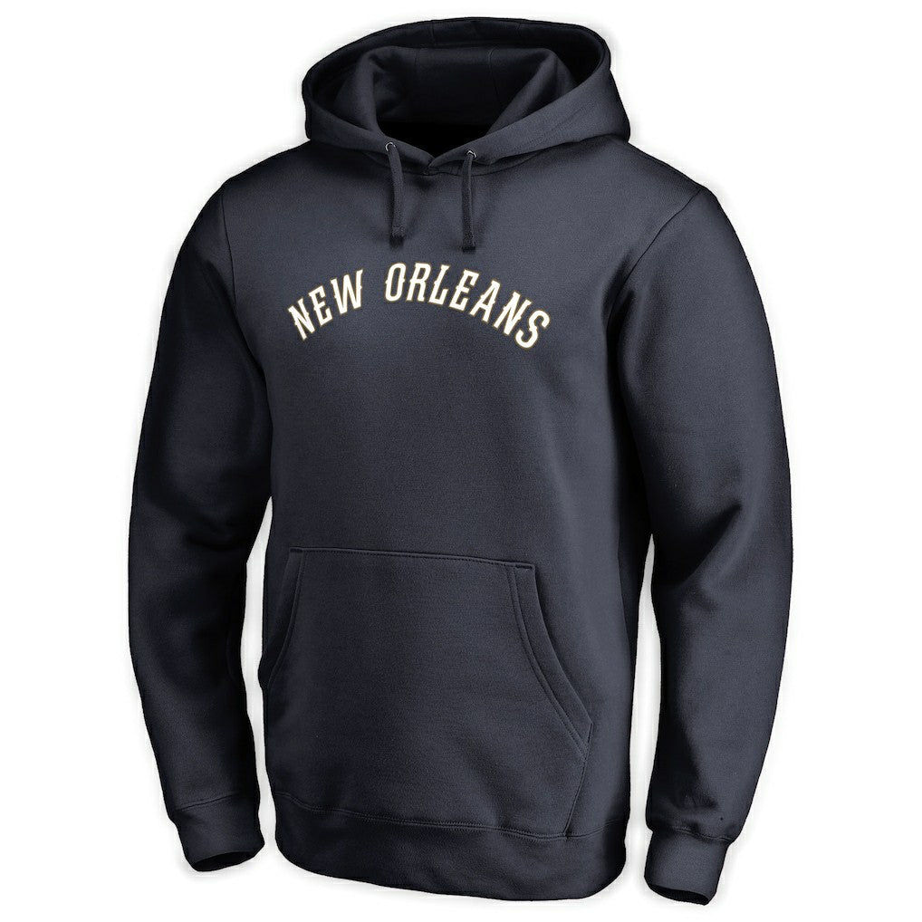 New Orleans Pelicans Wordmark Pullover Hoodie - Navy cheap