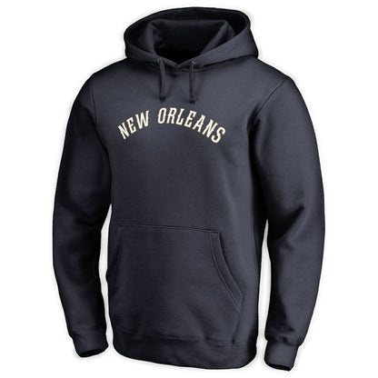 New Orleans Pelicans Wordmark Pullover Hoodie - Navy cheap