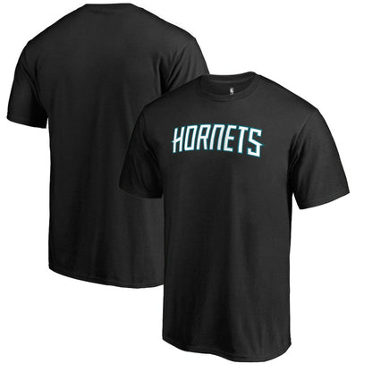 Charlotte Hornets Primary Wordmark T-Shirt - Black sale