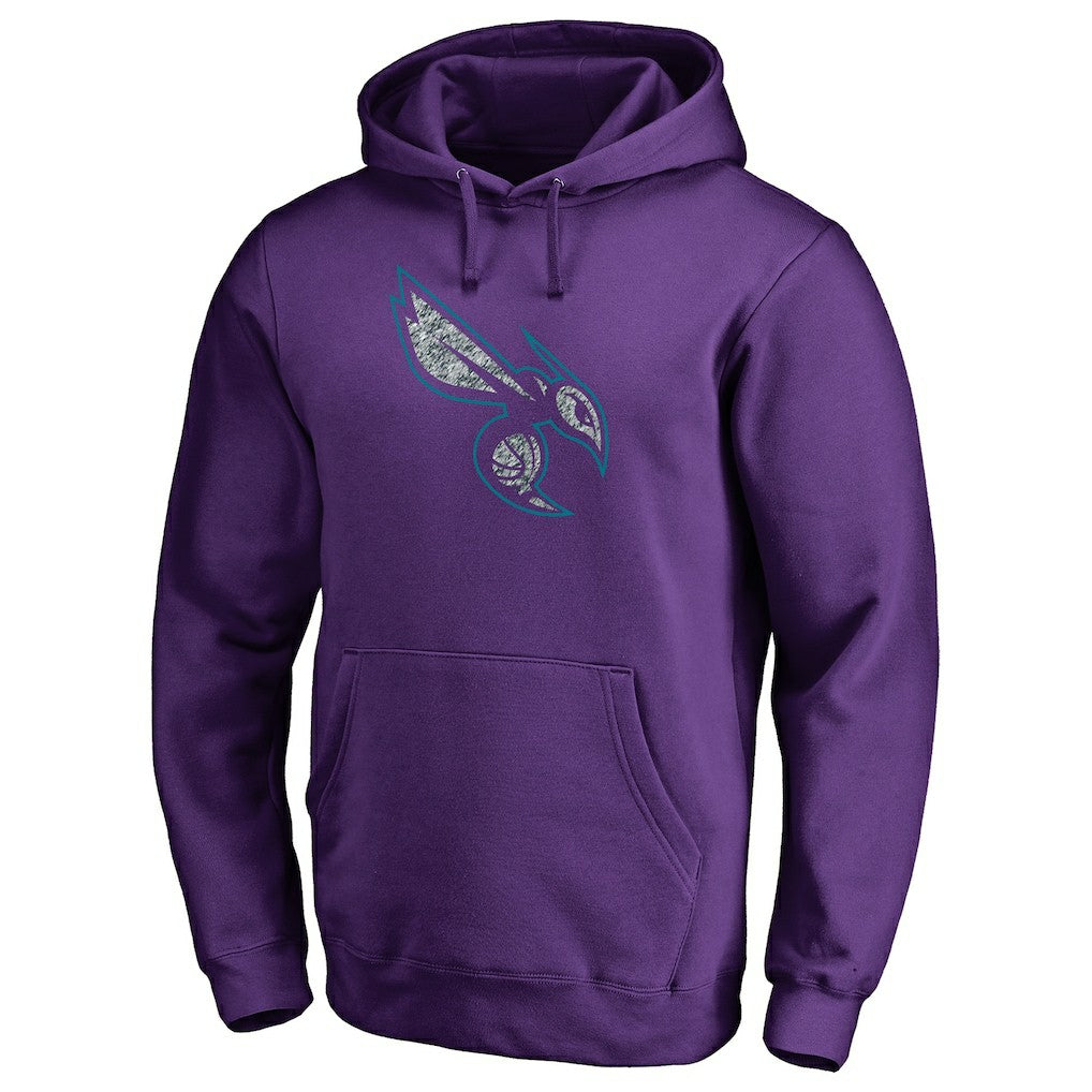 Charlotte Hornets Static Logo Pullover Hoodie - Purple shop