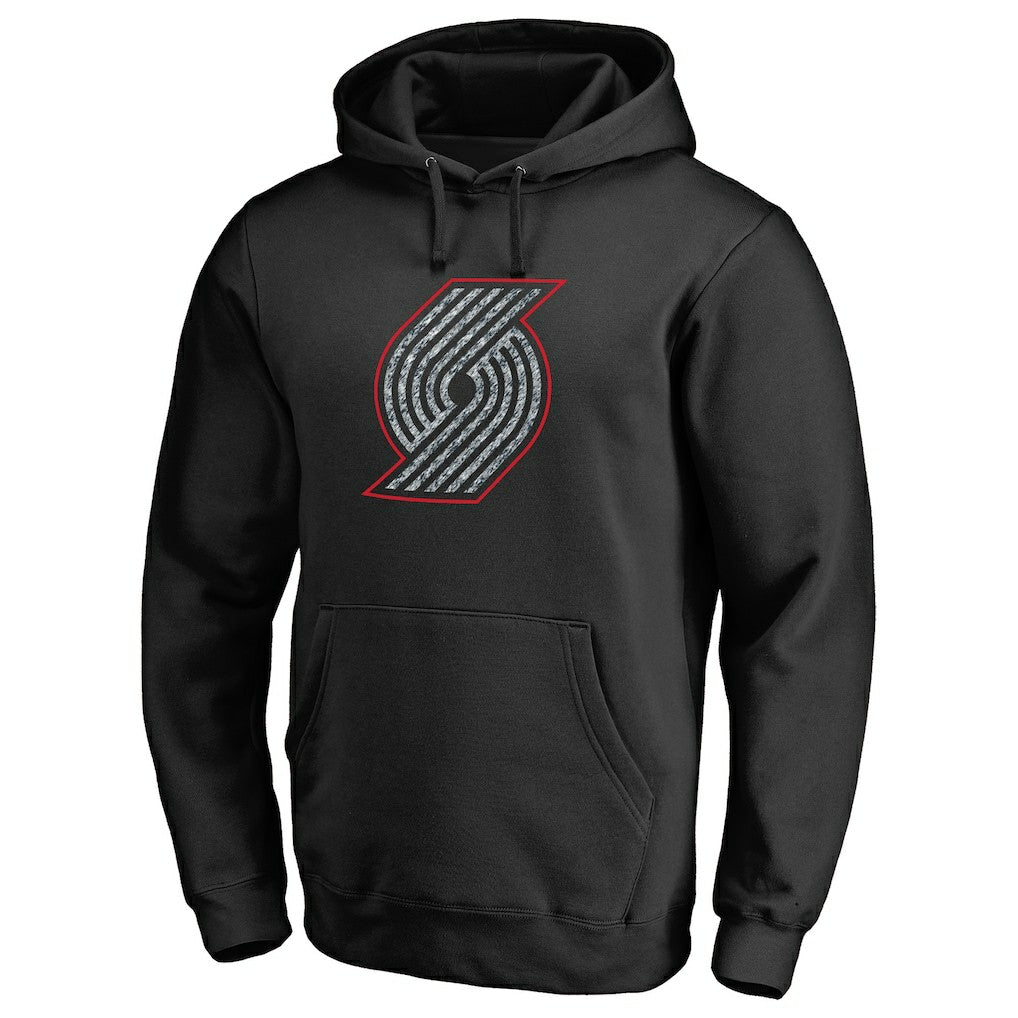 Portland Trail Blazers Static Logo Pullover Hoodie sale - Black discount