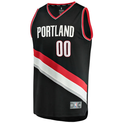 Portland Trail Blazers Fast Break Custom Replica Jersey Black - Icon Edition | Fanatics shop