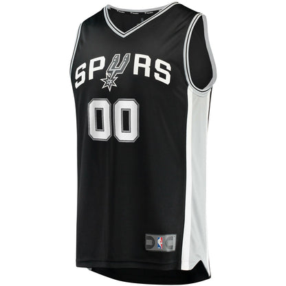 San Antonio Spurs Fast Break Custom Replica Jersey Black - Icon Edition | Fanatics on sale