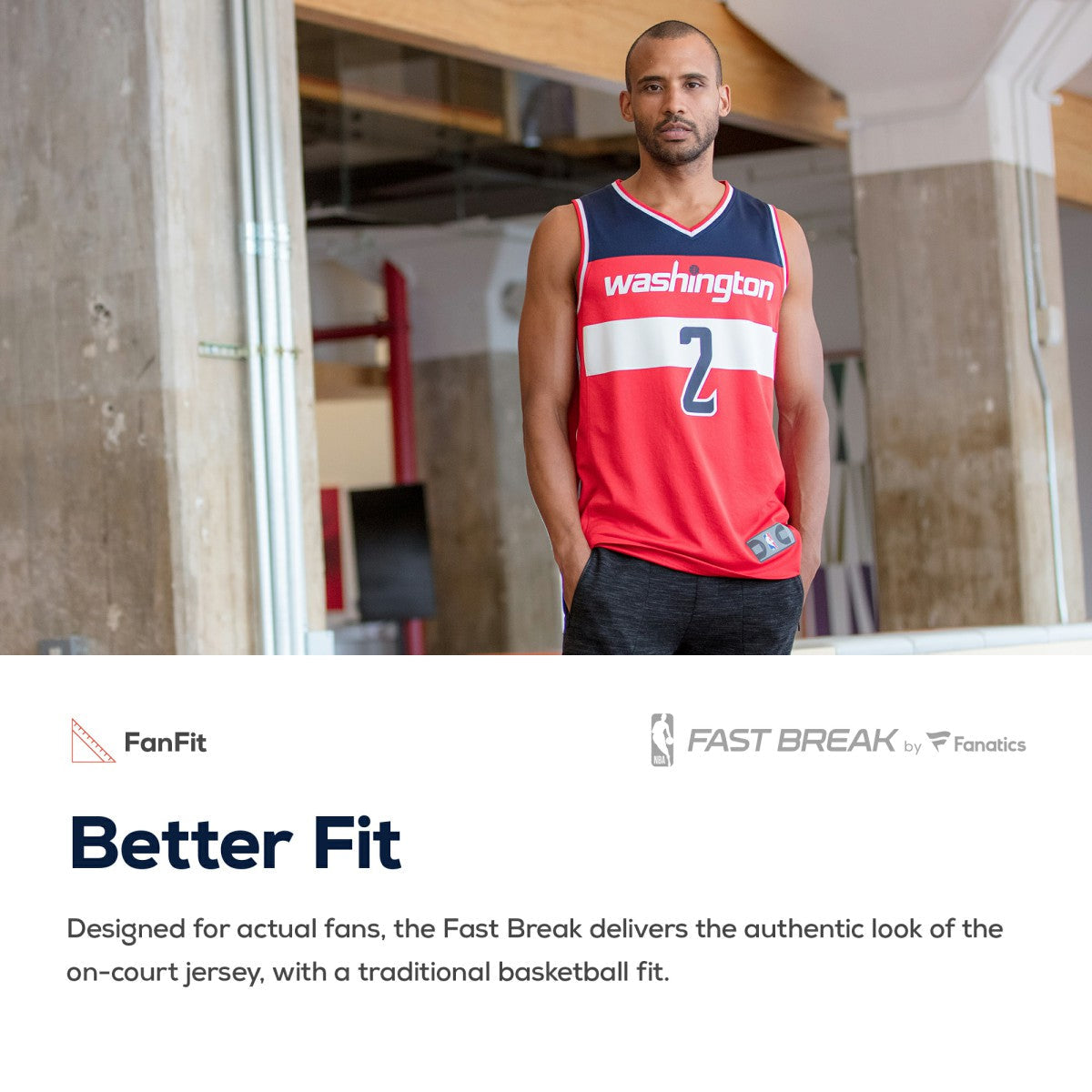 Washington Wizards Fast Break Custom Replica Jersey Red - Icon Edition | Fanatics discount