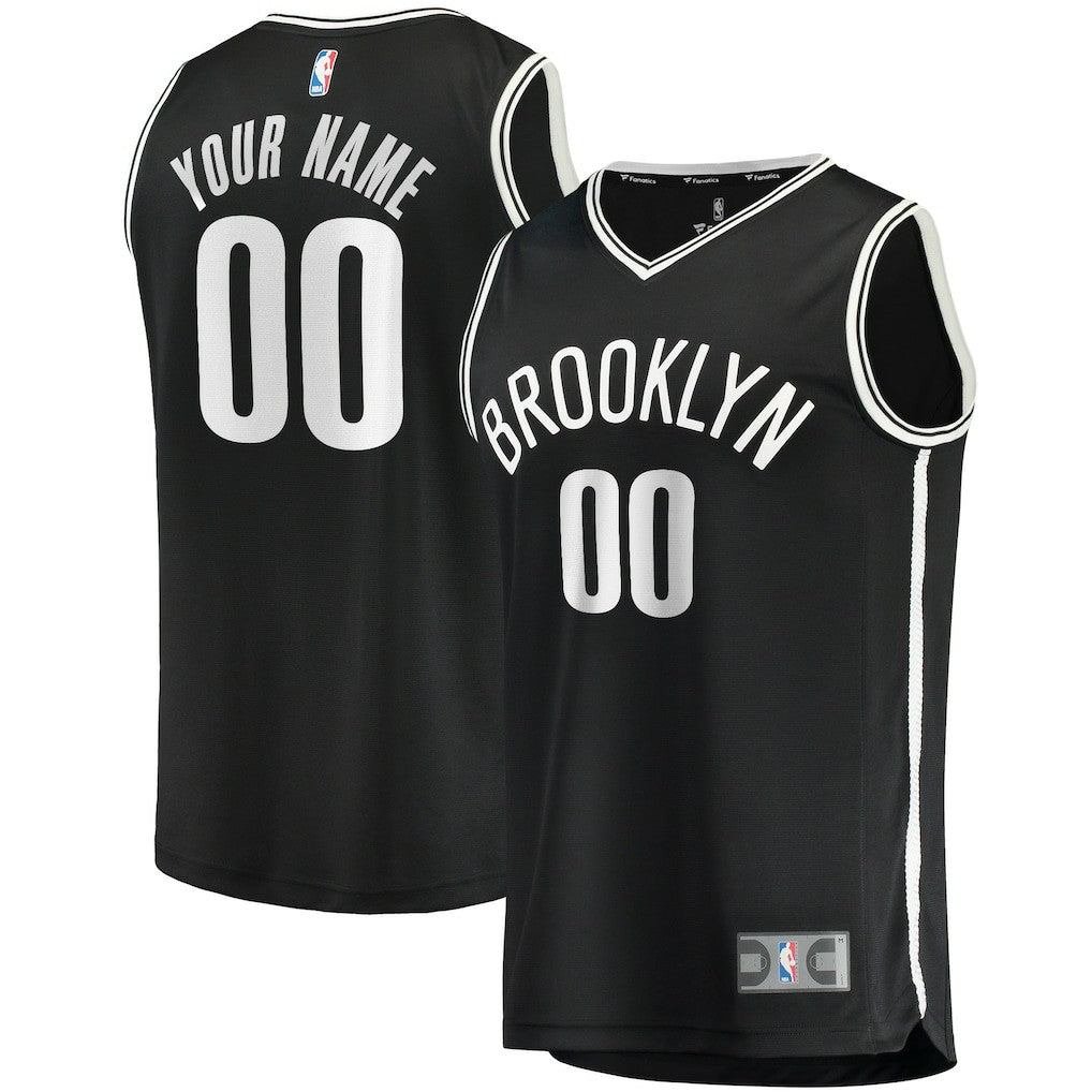Brooklyn Nets Youth Fast Break Custom Replica Jersey Black - Icon Edition | Fanatics on sale