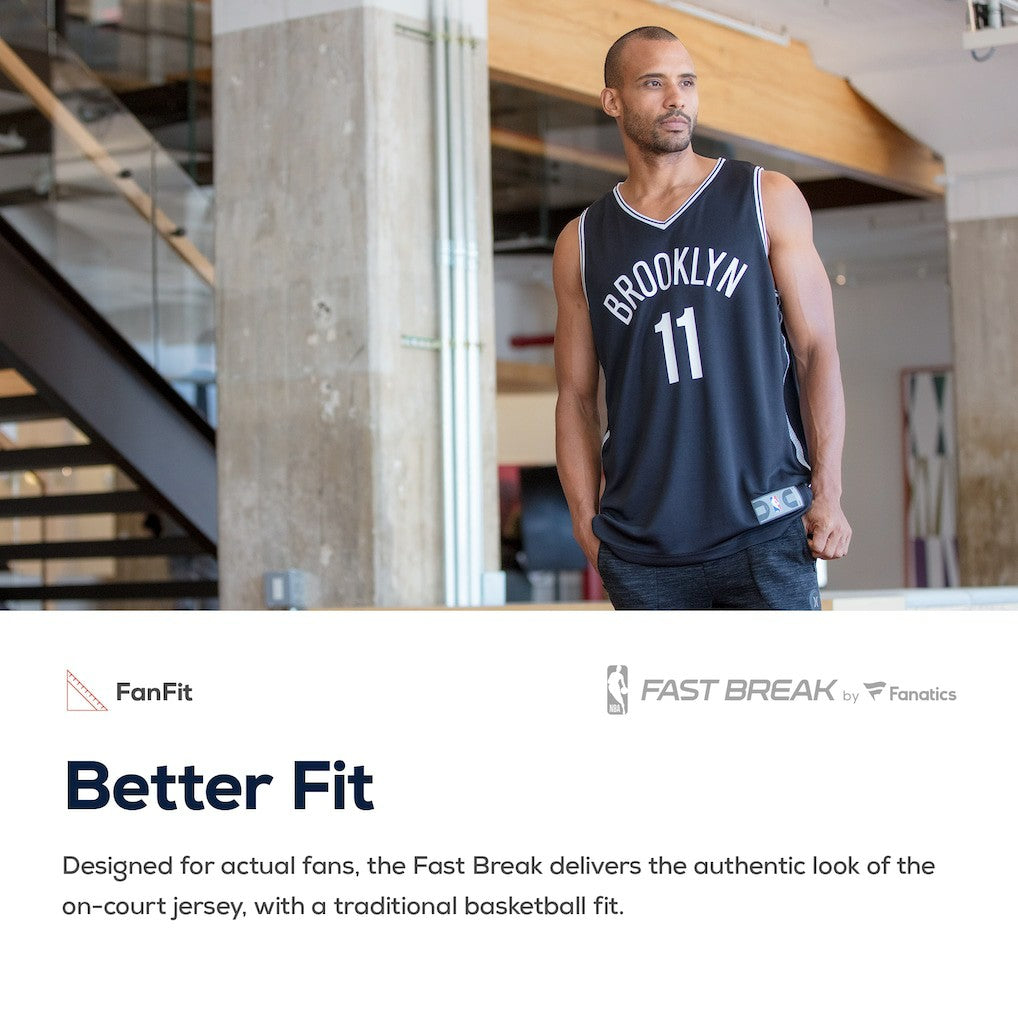 Brooklyn Nets Youth Fast Break Custom Replica Jersey Black - Icon Edition | Fanatics on sale