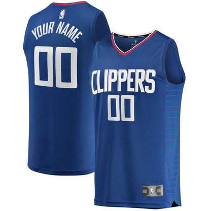 LA Clippers Youth Fast Break Custom Replica Jersey Royal - Icon Edition | Fanatics shop