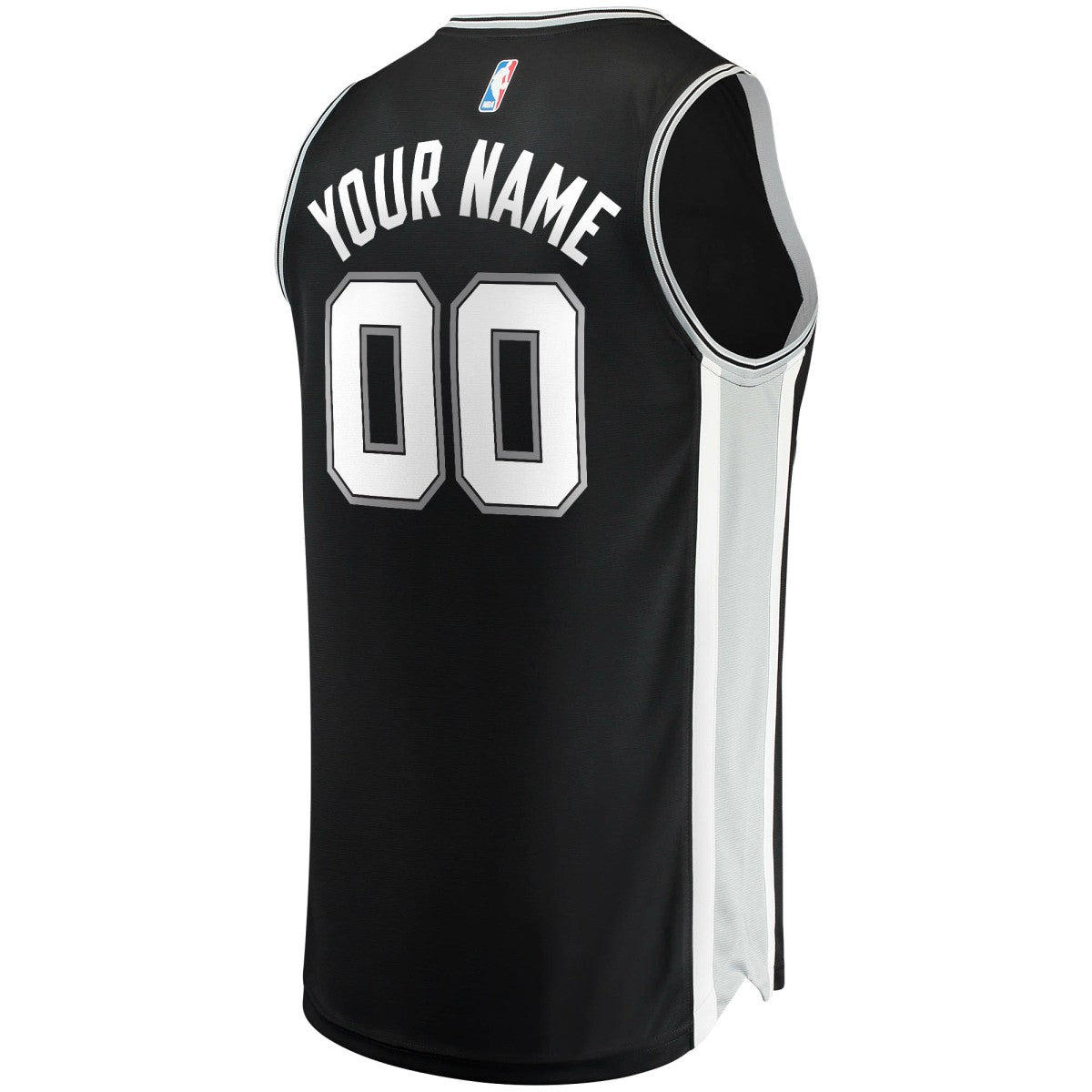 San Antonio Spurs Youth Fast Break Custom Replica Jersey Black - Icon Edition | Fanatics cheap