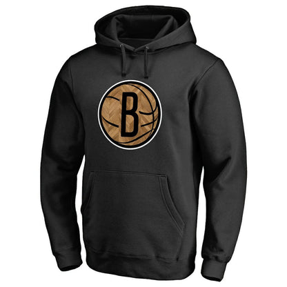 Brooklyn Nets Hardwood Pullover Hoodie - Black discount