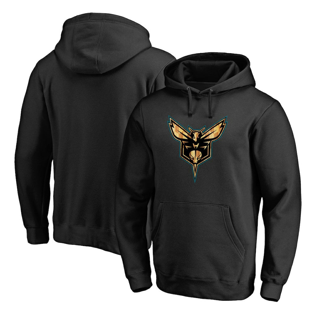 Charlotte Hornets Hardwood Pullover Hoodie - Black shop