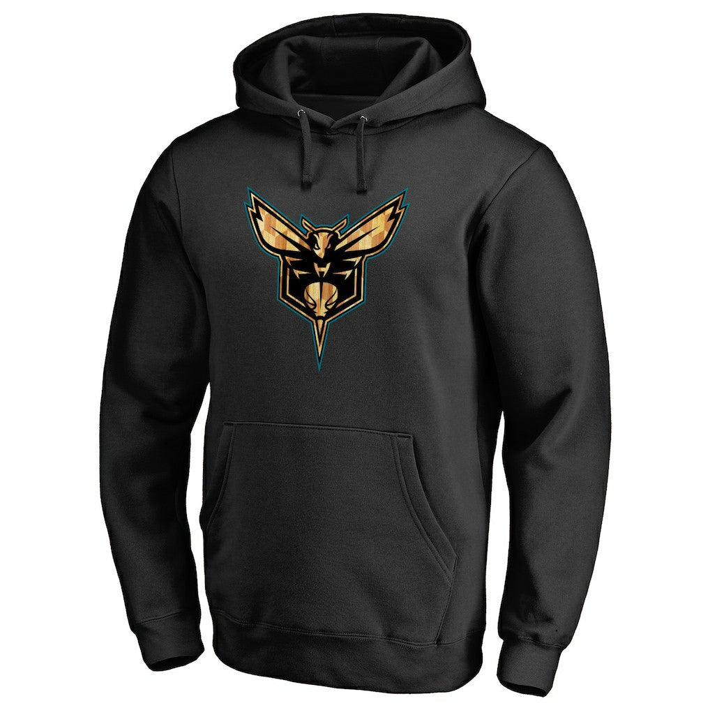 Charlotte Hornets Hardwood Pullover Hoodie - Black shop