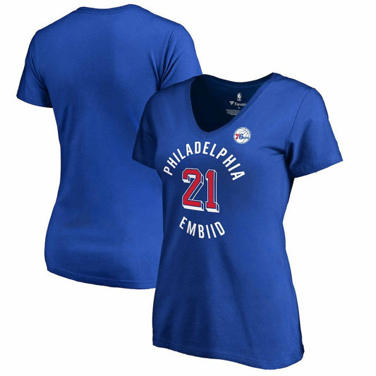 Joel Embiid Philadelphia 76ers Women's Plus Size Notable T-Shirt - Royal | Fanatics cheap