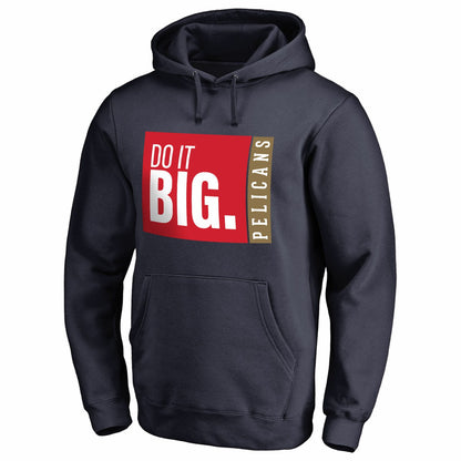 New Orleans Pelicans Do It Big Pullover Hoodie - Navy online
