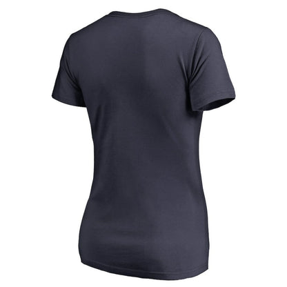 Tampa Bay Rays Women's Static Logo V-Neck T-Shirt - Navy