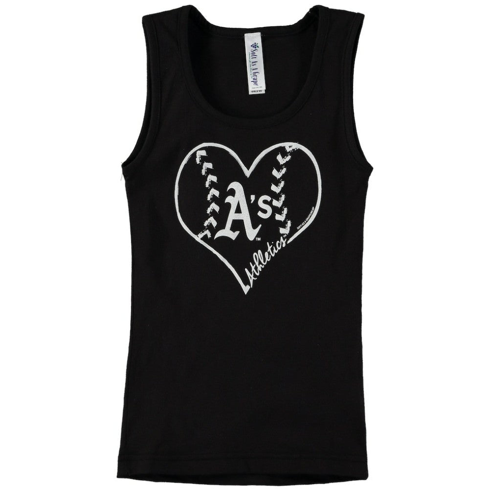 Athletics Soft as a Grape Youth Cotton Tank Top - Black
