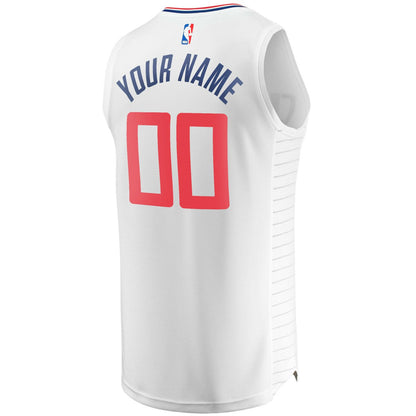 LA Clippers Youth Fast Break Custom Replica Jersey White - Association Edition | Fanatics outlet