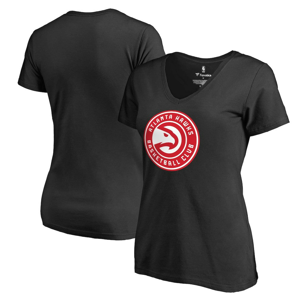 Atlanta Hawks Women's Primary Logo V-Neck T-Shirt - Black online