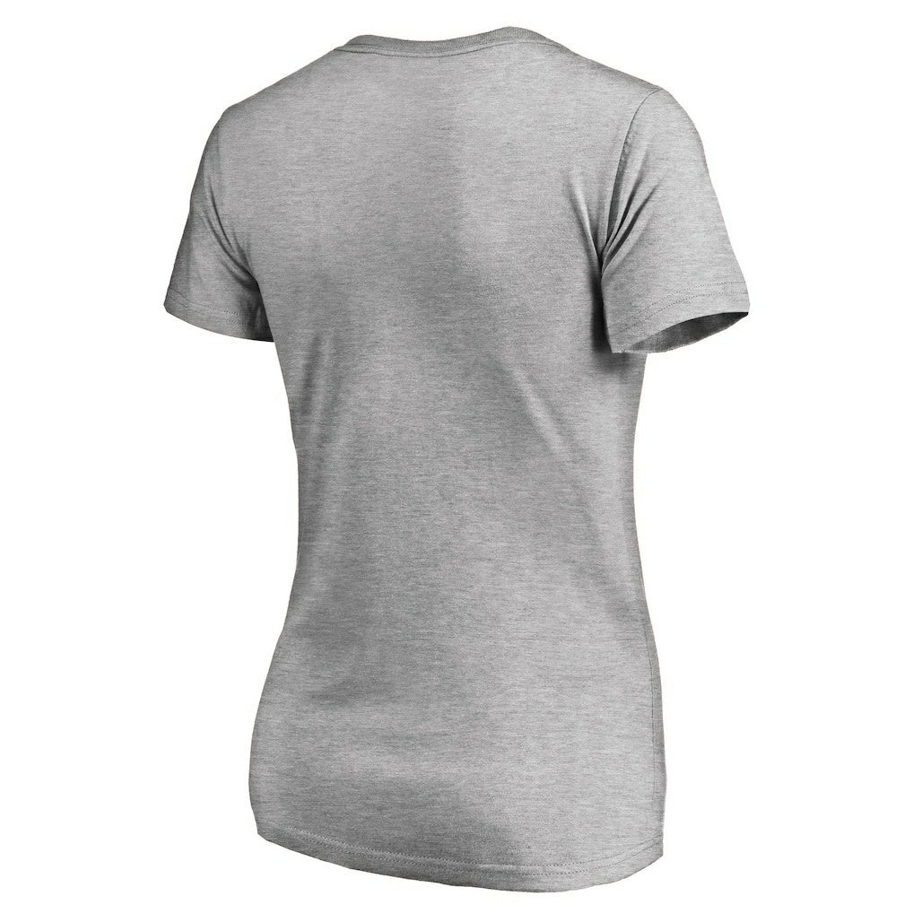 Brooklyn Nets Women's Primary Logo V-Neck T-Shirt - Ash shop