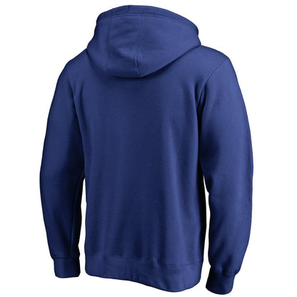 New York Mets Official Wordmark Fitted Pullover Hoodie - Royal