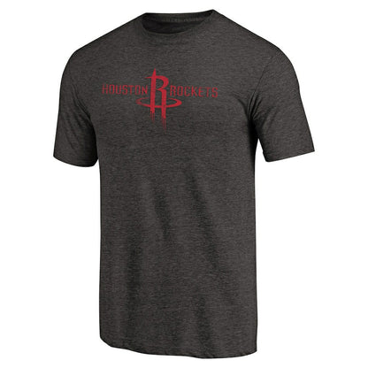 Houston Rockets Distressed Logo Tri-Blend T-Shirt - Black on sale