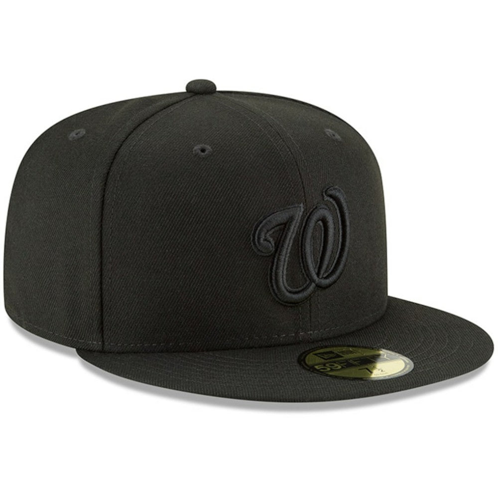 Washington Nationals Primary Logo Basic 59FIFTY Fitted Hat - Black | New Era