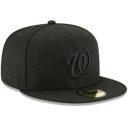 Washington Nationals Primary Logo Basic 59FIFTY Fitted Hat - Black | New Era