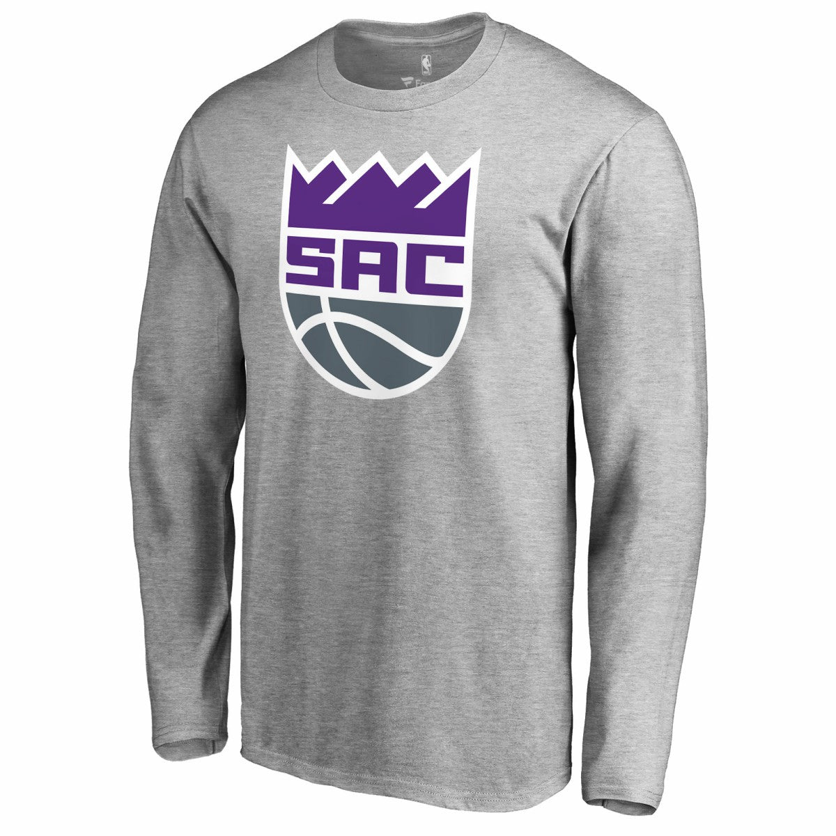 Sacramento Kings Secondary Logo Long Sleeve T-Shirt - Heathered Gray for sale