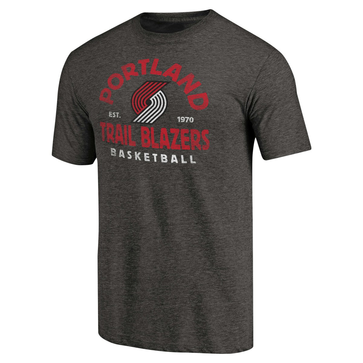 Portland Trail Blazers Vintage Arch Tri-Blend T-Shirt - Black on sale