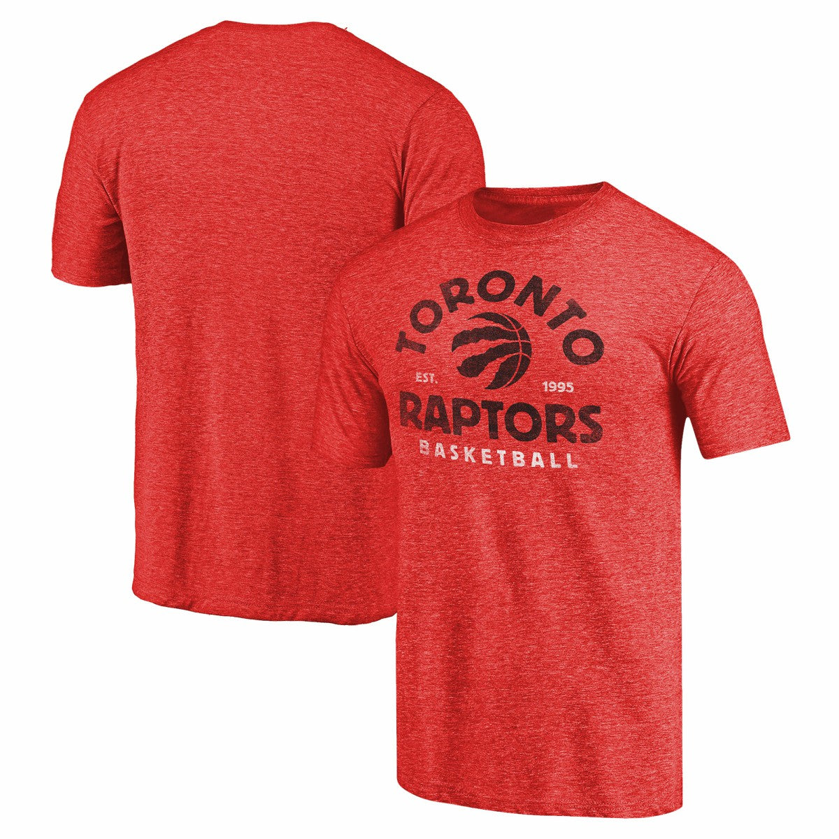 Toronto Raptors Vintage Arch Tri-Blend T-Shirt - Red cheap