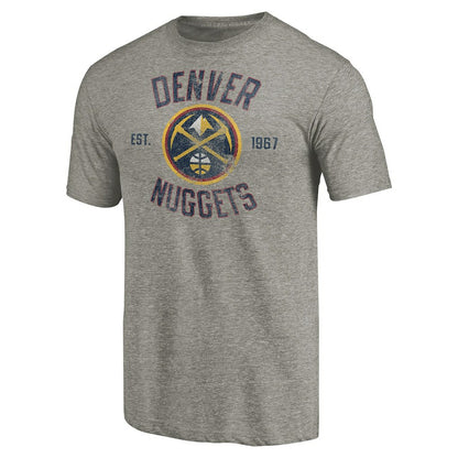 Denver Nuggets Team Heritage Tri-Blend T-Shirt - Gray for sale
