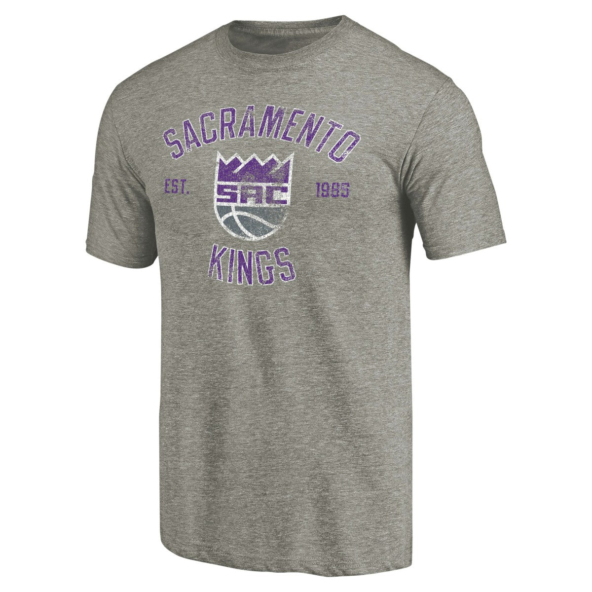 Sacramento Kings Team Heritage Tri-Blend T-Shirt - Gray shop