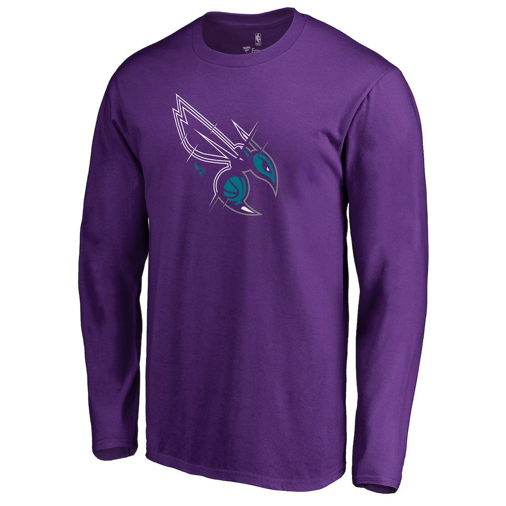 Charlotte Hornets X-Ray Long Sleeve T-Shirt - Purple online