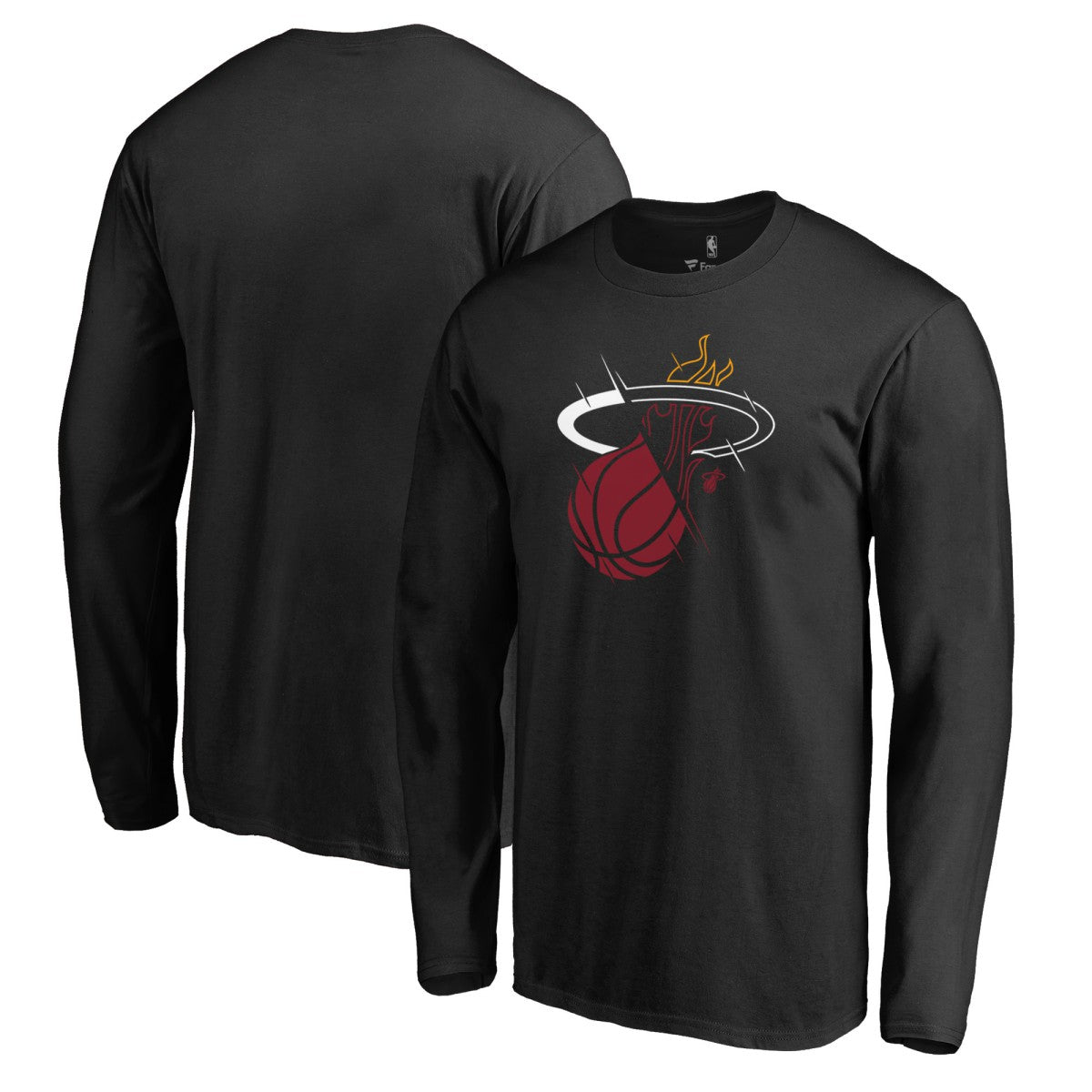 Miami Heat X-Ray Long Sleeve T-Shirt - Black cheap