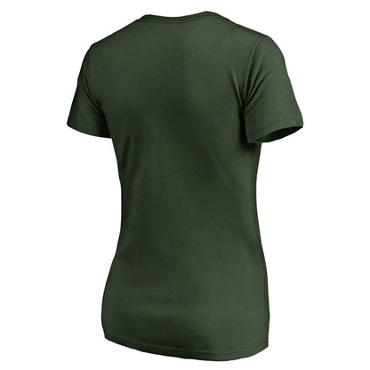 Milwaukee Bucks Women's Script Assist T-Shirt - Hunter Green discount