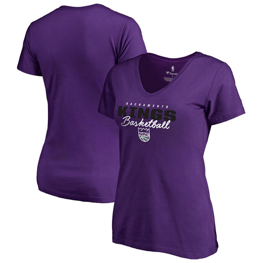 Sacramento Kings Women's Script Assist T-Shirt - Purple for sale