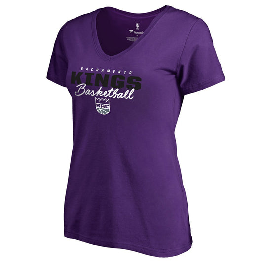 Sacramento Kings Women's Script Assist T-Shirt - Purple for sale