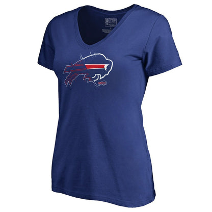Buffalo Bills Women's X-Ray Slim Fit V-Neck T-Shirt - Royal on sale