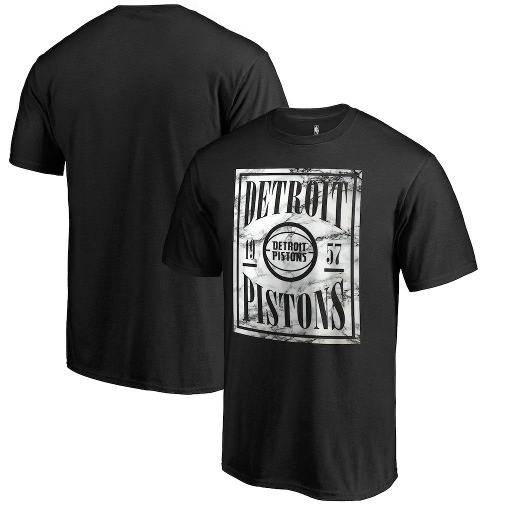 Detroit Pistons Black Court Vision T-Shirt sale