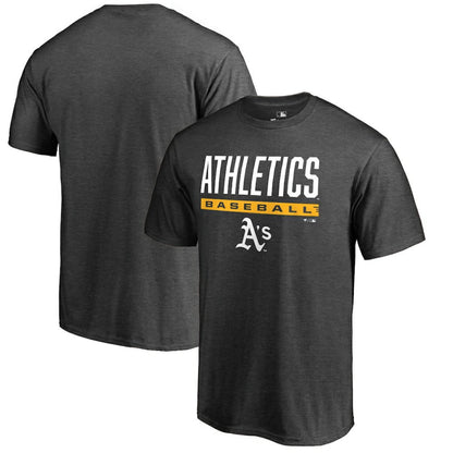 Athletics Win Stripe T-Shirt - Ash