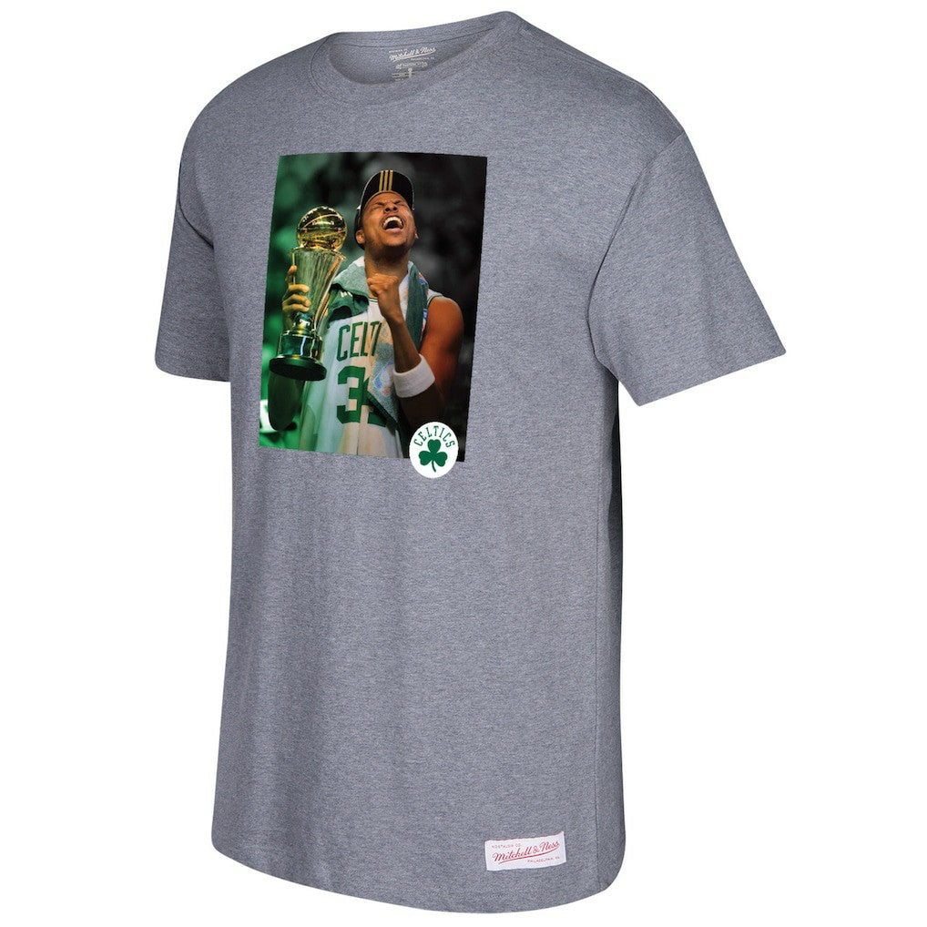 Paul Pierce Boston Celtics Graphic T-Shirt - Gray | Mitchell & Ness online