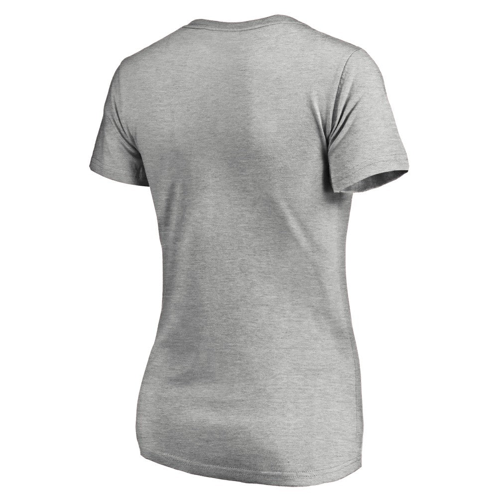 California Angels Women's Cooperstown Collection Vintage Forbes V-Neck T-Shirt - Heathered Gray