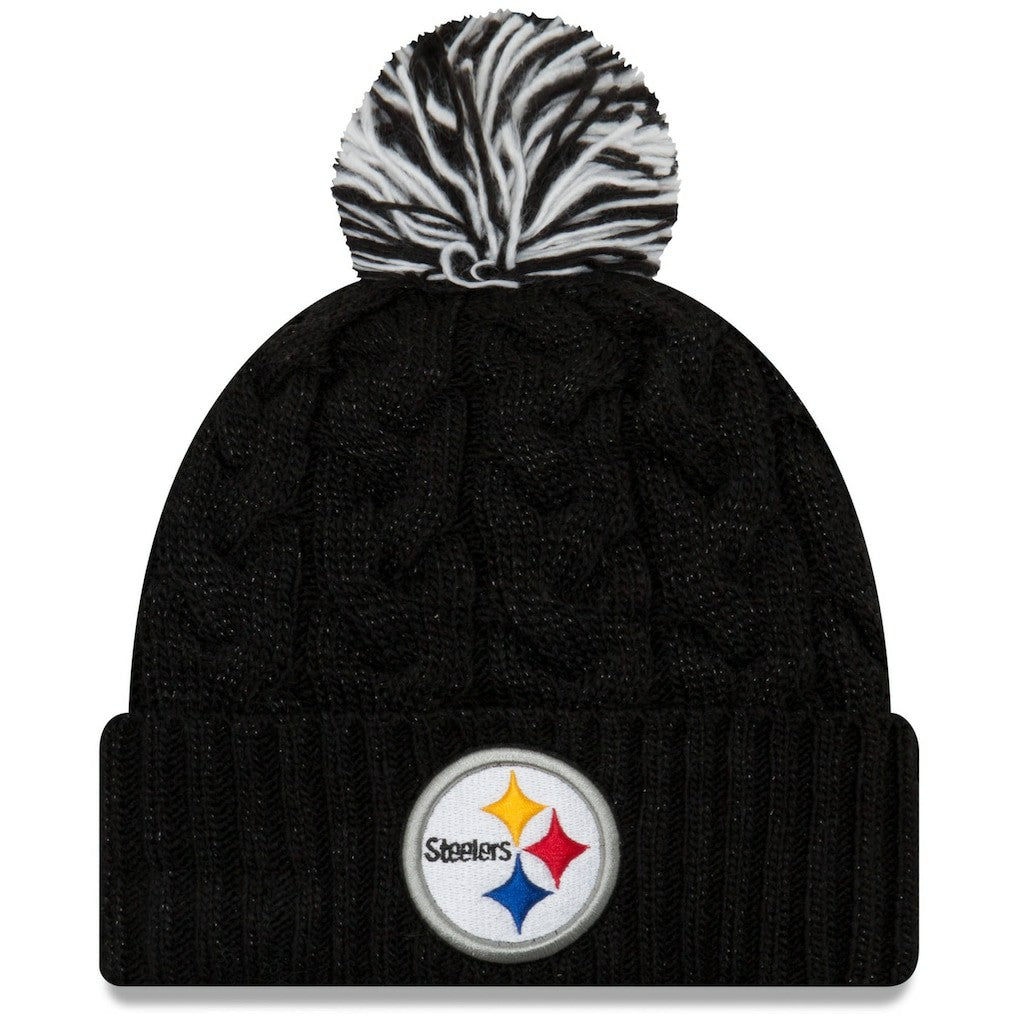 Pittsburgh Steelers New Era Women's Cozy Cable Cuffed Knit Hat - Black online