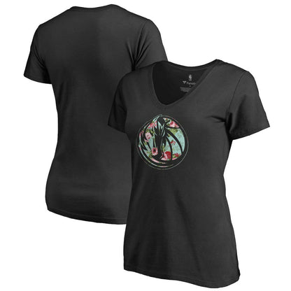 Dallas Mavericks Lovely V-Neck T-Shirt sale - Black online