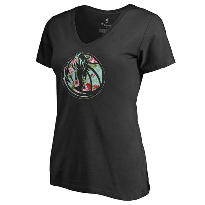 Dallas Mavericks Lovely V-Neck T-Shirt sale - Black online